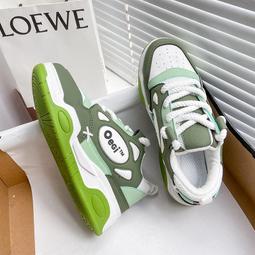 大碼老爹鞋女40碼春季新款顯腳小皮面防水運動鞋潮輕便軟底跑步鞋 歷史價格詳細信息