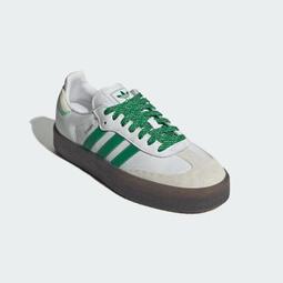 Adidas Sambae W [IE9105] 女 休閒鞋 運動 經典 三葉草 厚底 增高 膠底 白綠 歷史價格詳細信息