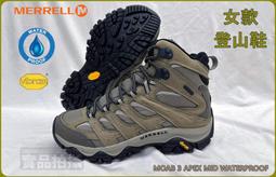 Merrell Moab 3 Apex Mid WP [ML037222] 女 戶外鞋 登山 耐磨 穩定 防水 卡其 歷史價格詳細信息