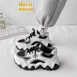 2024年春季ins潮老爹靴女厚底防滑輕便靴女休閑跑步軟靴運動靴女 歷史價格詳細信息