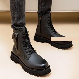 【熱賣款】馬丁靴男高幫男鞋英倫百搭工裝雪地靴子冬季男士棉鞋加絨2021新款 歷史價格詳細信息