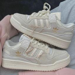 楊冪同款三葉草Forum 84米白線頭高顏值男女校園百搭休閑情侶板鞋 歷史價格詳細信息