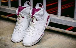 S.G AIR JORDAN 6 RETRO MAROON BG GS 白 紅 復刻 老屁股 女鞋 384665-116 價格比較,價格查詢,歷史價格詳細信息
