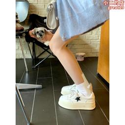 小個子厚底小白鞋女2024年春季新款防滑松糕顯瘦學生運動休閒板鞋 歷史價格詳細信息