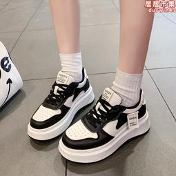 小個子厚底小白鞋女2024年春季新款防滑松糕顯瘦學生運動休閒板鞋 歷史價格詳細信息