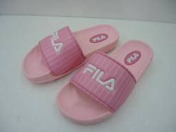 FILA 童鞋 拖鞋 粉紅 黑金 藍橘 立體LOGO 防水 膠拖 中童 2S828V- 歷史價格詳細信息