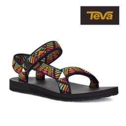 【TEVA】女 Original Universal 經典緹花織帶涼鞋/雨鞋/水鞋-藍綠小碎花 (原廠現貨) 歷史價格詳細信息