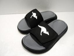 【KangaROOS 美國袋鼠鞋】女 HYPER SLIDE 厚底 增高 Q彈避震 舒適涼拖鞋(灰黑-KW31920) 歷史價格詳細信息