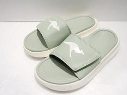 【KangaROOS 美國袋鼠鞋】女 HYPER SLIDE 厚底 增高 Q彈避震 舒適涼拖鞋(灰黑-KW31920) 歷史價格詳細信息