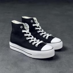 CONVERSE 帆布鞋 CHUCK TAYLOR ALL STAR LIFT 厚底 黑色 低筒 休閒 女 560250C 歷史價格詳細信息
