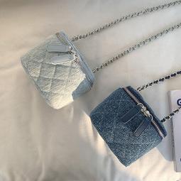 菱格小香鍊條束口斜跨包 束口菱格紋  束口包 水桶包 附防塵袋 3色可選-陽光優選 歷史價格詳細信息