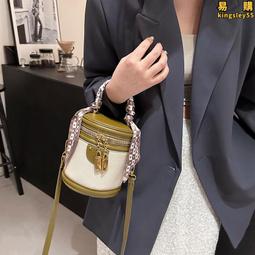 夏天新款洋氣絲巾水桶包 質感荔枝紋手提包 時尚百搭子母包--麥包包 歷史價格詳細信息