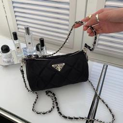 小香風菱格鏈條腋下包 子母女包大容量側背包托特包 牛津布手提帆布包-予你優選 歷史價格詳細信息