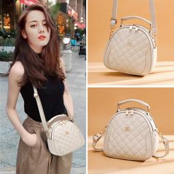 袋鼠時尚手提小圓包包女2023新款真皮氣質中年媽媽包單肩斜挎 歷史價格詳細信息