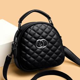 官品香奈2023新款流行女生時尚百搭洋派菱格單肩斜挎小圓包 歷史價格詳細信息