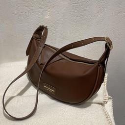 百搭ins斜挎包包女2022新款潮秋冬時尚復古小方包法國小眾腋下包 歷史價格詳細信息