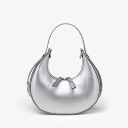 銀色包包 高級質感洋氣銀色包包女2024新款流行斜挎小包時尚爆款手提編織包-李李 韓國女裝 歷史價格詳細信息