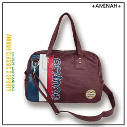 潮牌AMINAH~【am-0096】經典蘇格蘭紋 手提肩背包  高質感絨布材質 優雅時尚潮流款~ 藍色 歷史價格詳細信息