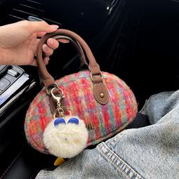 手提紅色包包秋冬女2023新款復古馬鞍包高級感百搭單肩斜挎包婚包 歷史價格詳細信息