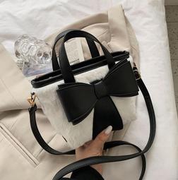 韓國 蝴蝶結 手提包 斜背包 單肩包 皮質 手拿包 黃色 小方包 米色 氣質 百搭 歷史價格詳細信息