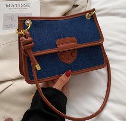 2109(7色)韓版喵嗚PU男女單肩包時尚撞色豎款手機包斜背包包 歷史價格詳細信息