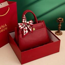 婚包女新娘2023新款小眾高級感酒紅色結婚包包簡約大氣斜挎手提包 歷史價格詳細信息