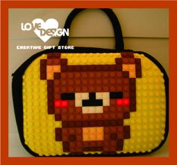 LOVE DESIGN創意商品禮品館~無限組合創意發想~手提側背兩用泡泡龍之Bob藍龍款像素包~ 歷史價格詳細信息