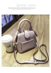 qoo (時尚名媛)新款韓國拼色색상 조회撞色真皮磨砂스크럽牛皮斜挎包包 歷史價格詳細信息