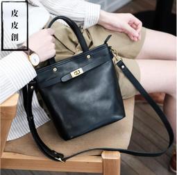 『皮皮創』原創設計手作真皮迷你小托特包。日系簡約復古頭層植鞣牛皮豎款小包百搭通勤手提單肩斜背包 價格比較,價格查詢,歷史價格詳細信息