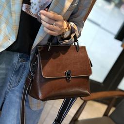 新款潮女時尚氣質真皮手提包斜挎百搭法國小眾包單肩側背包 歷史價格詳細信息