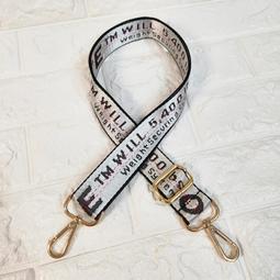 〔字母金色〕（金釦）ins時尚百搭潮流 舒適包包替換寬肩帶 肩背包  (寬3.6cm，長70～130cm ) 歷史價格詳細信息