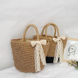 草編包 手提沙灘包(1入)-可肩背輕便純色紙草編織包(顏色隨機)73pp469[獨家進口][米蘭精品] 歷史價格詳細信息