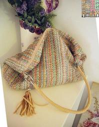 【小粟米】草編包 海邊渡假編織包 手提沙灘包 斜背包小清束口包 歷史價格詳細信息