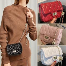 菱格鏈條包 斜背包 鏈條包 背包 小ck女包 限定洋氣時尚斜挎包 法國小眾高級感包包-予你優選 歷史價格詳細信息