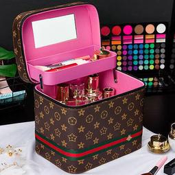 新款化妝收納盒手提式防灰塵收納盒護膚品置物架桌面收納防塵罩 歷史價格詳細信息