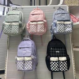 日系大容量洋氣男女款背包簡約學生雙肩包初高中生中性書包女潮 歷史價格詳細信息