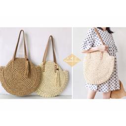 現貨供應????天晴日☀️簍空編花 火紅 實拍 實背 峇里島 單肩背 圓包 圓型 小包 肩背 草編包 夏天 海灘 度假-兩色 歷史價格詳細信息