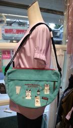 【Kusuguru Japan】日本眼鏡貓 肩背包 日本限定觀光主題系列 帆布手提肩背兩用包 -達摩&貓澤款 歷史價格詳細信息