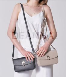 韓國真皮牛皮包中包款附雙背帶側背包/斜背包～黑色  藍色  灰色  粉色 歷史價格詳細信息