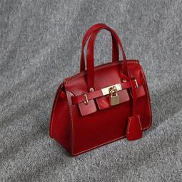 『皮皮創』原創設計手作真皮鉑金包。小號意大利進口高油頭層植鞣牛皮凱莉包古著感迷你小鉑金包高品質重工單肩斜背包真皮手提包 歷史價格詳細信息