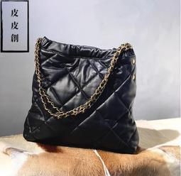 『皮皮創』原創設計手作真皮鏈條包。簡約復古做舊頭層植鞣牛皮迷你小包包小眾百搭真皮質感手提單肩斜背圓筒包 歷史價格詳細信息