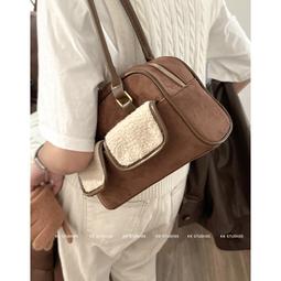 秋冬鹿皮絨手提枕頭包包女2023新款潮秋冬復古枕頭包百搭斜挎包 歷史價格詳細信息