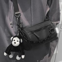 男生小挎包ins潮酷個性手機斜挎包休閒潮牌小方包單肩包男士包包 歷史價格詳細信息