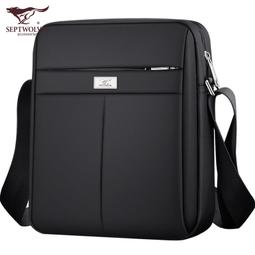 七匹狼單肩包男小揹包斜挎包男士包包帆布商務男包大容量爸爸中年 歷史價格詳細信息