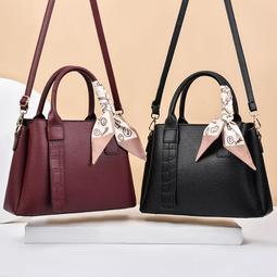 『購物趣』時尚手提包女大容量新款潮大氣中年媽媽女士斜挎通勤女包休閒包女包包外出包斜背包~SD05047 歷史價格詳細信息