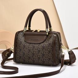 『購物趣』大容量波士頓手提單肩斜挎包中年媽媽包包女收納包休閒包外出包旅行包~SF10207 歷史價格詳細信息