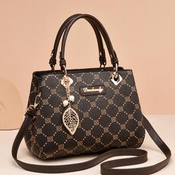 『購物趣』媽媽包時尚簡約大氣手提單肩斜挎包女大容量收納包休閒包外出包旅行包~SF11895 歷史價格詳細信息