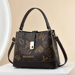 【八號館】新款時尚大容量印花通勤包高級單肩斜跨手提包女休閒包旅行包外出包收納包．SF17259 歷史價格詳細信息