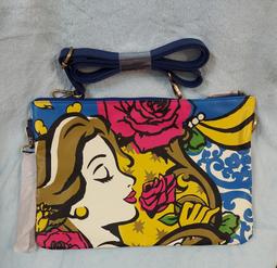 全新 日本迪士尼樂園 美女與野獸側背包 貝兒公主肩背包 美女與野獸玫瑰花收納袋 Belle永生花收納包 美女與野獸手拿包 價格比較,價格查詢,歷史價格詳細信息