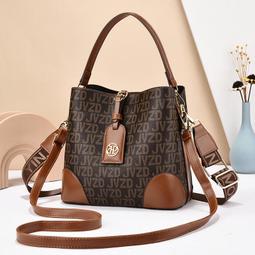 ~KP10194~水桶包新款潮印字時尚百搭手提斜挎大容量女包包收納包休閒包外出包旅行包 歷史價格詳細信息